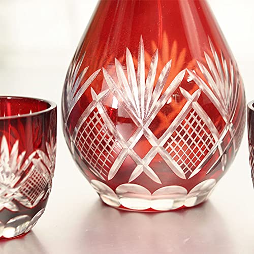 Amazon.co.jp: 切子 徳利 おちょこ セット ギフトセット お猪口 3点